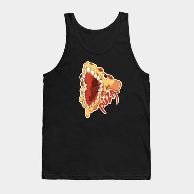 Pizza Monster Tank Top by ArtOfEmilyO